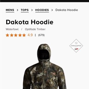 Sitka Gear Dakota Hoodie - Camouflage